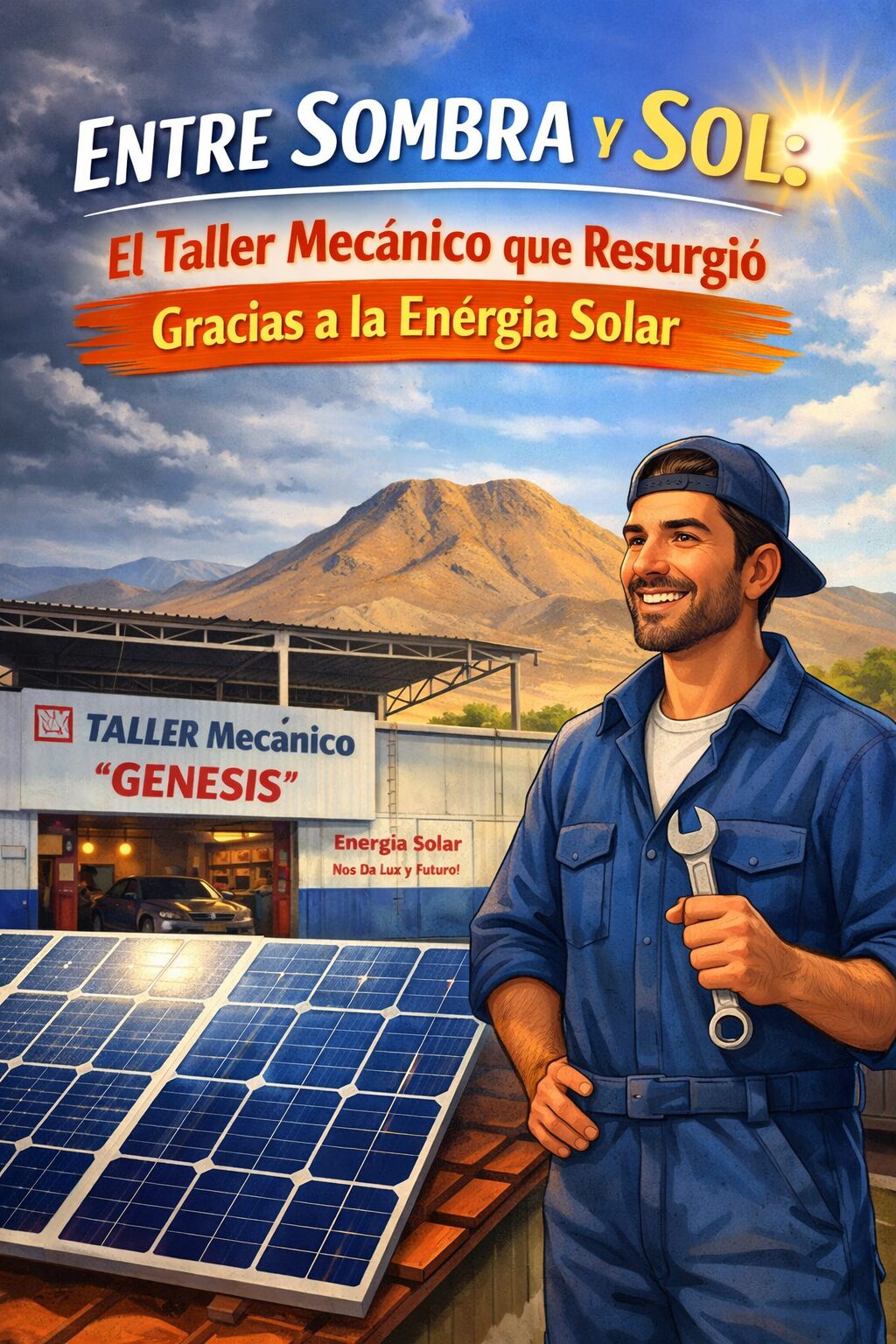Entre Sombra y Sol: El Taller Mecánico que Resurgió Gracias a la Energía Solar